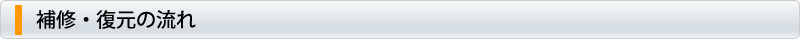 補修・復元の流れ